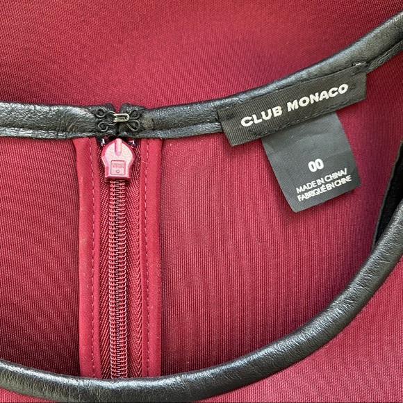 Club Monaco Susie Neoprene Pleated Dress 00 - Picture 8 of 10